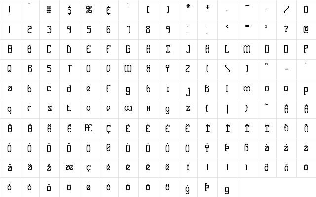 Goose Bumps BRK Normal  glyph index