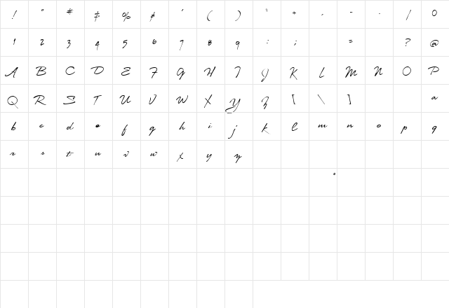 AL Professor Regular  glyph index