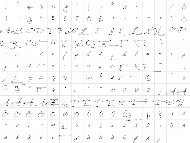 Jellyka Saint-Andrew's Queen Regular  glyph index