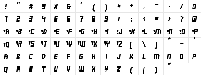Fenny Art Regular  glyph index