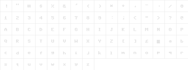 00ne Neuropearl (for TomoAlien) Regular  glyph index