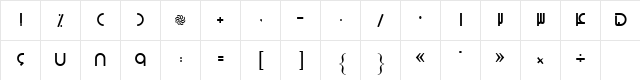 B Arshia Regular  glyph index