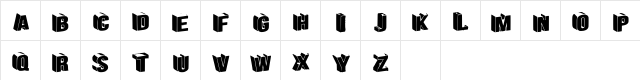 Wellington Regular  glyph index