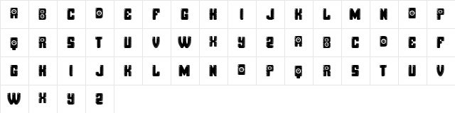 Observation 3D Regular  glyph index