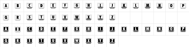 CompuPhont Regular  glyph index