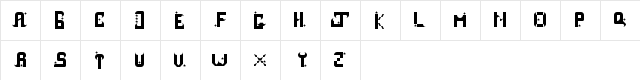 Midnight Blues Regular  glyph index