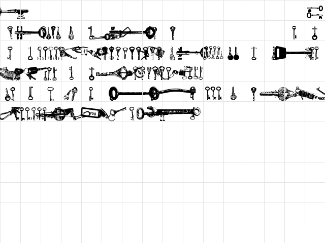 Avain Regular  glyph index