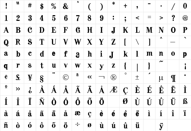 old jeep logo Bold  glyph index