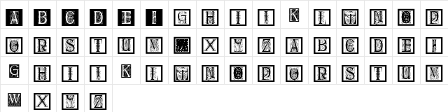 DelitzschCaps Regular  glyph index