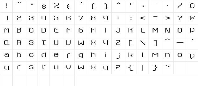 Axaxax Light  glyph index