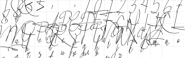 John Austiney Regular  glyph index