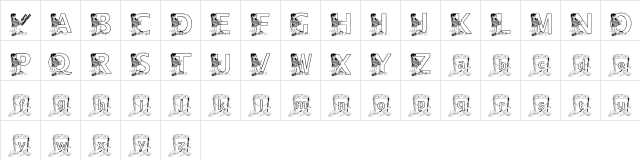 KGBEACH1 Regular  glyph index