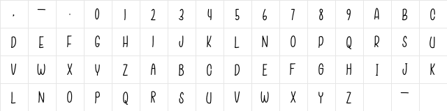 Feeling Good Thin Regular  glyph index