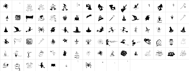 SpidersClub Regular  glyph index