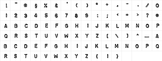 Chromosome Heavy Regular  glyph index