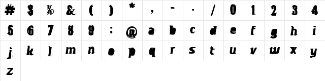 OverBored smile.its.free  glyph index