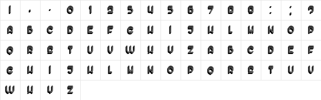 Enough Light Regular  glyph index