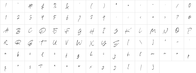 North Avellion DEMO Regular  glyph index
