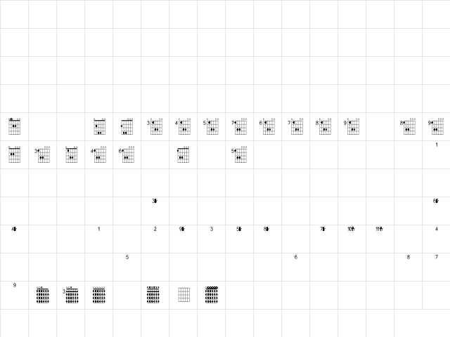 FarHat Regular  glyph index