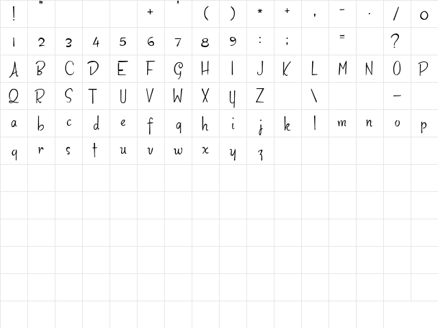 2Peas Well Behaved Regular  glyph index