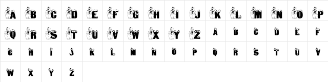 JNKSAILOR FROSTY Regular  glyph index