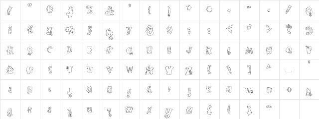 LDJ Christmas Fun Regular  glyph index