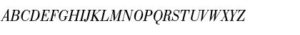 Download BodoniCondensed Italic Font Uppercase Preview