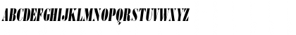 Download BodoniCondensedUltra RegularItalic Font Uppercase Preview
