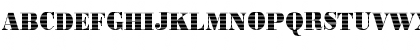 Download BodoniInkjet Regular Font Uppercase Preview