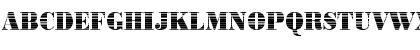 Download BodoniInkjet2 Regular Font Uppercase Preview