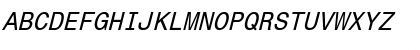 Download Monospace821 Italic Font
