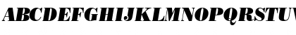Download BodoniPosterSSK BoldItalic Font Uppercase Preview
