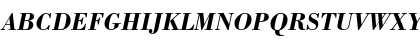 Download BodoniPS Bold Italic Font Uppercase Preview