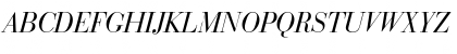 Download BodoniRecut RegularItalic Font Uppercase Preview
