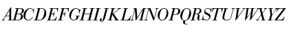 Download BodoniRecutCondSSK Italic Font Uppercase Preview