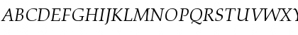 Download Palacio-Normal-Italic Regular Font Uppercase Preview