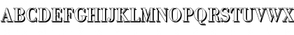 Download BodoniShadow-Medium Regular Font Uppercase Preview