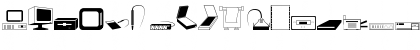 Download PC Dingbats Regular Font Uppercase Preview