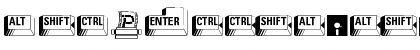 Download PC Keys Regular Font Uppercase Preview
