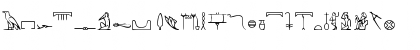 Download PharaohGlyph Regular Font Uppercase Preview
