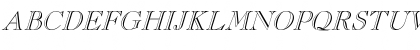 Download Pinchi-Italic Regular Font Uppercase Preview