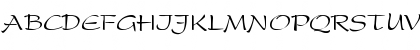 Download PresentScript-Thin Regular Font Uppercase Preview