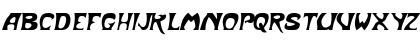 Download BodyShop Oblique Font Uppercase Preview