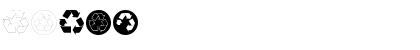 Download Recycle Regular Font Uppercase Preview