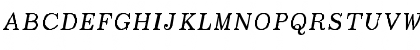 Download BoldfaceItalic-SemiBold-Italic Regular Font Uppercase Preview