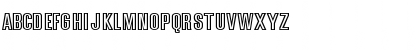 Download BoldSansOutline Regular Font Uppercase Preview