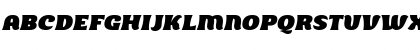 Download BolerWide Italic Regular Font Uppercase Preview