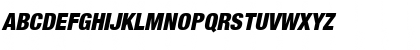 Download Sans Black Cond. ITALIC Font Uppercase Preview