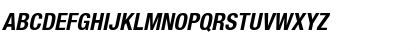 Download Sans Condensed BOLDITALIC Font Uppercase Preview