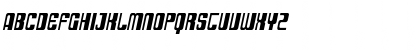 Download SF DecoTechno Condensed Oblique Font Uppercase Preview